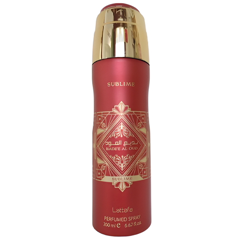 Lattafa déodorant oud sublime parfum fruité floral boisé